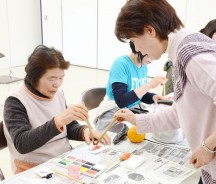 飯南で絵手紙教室