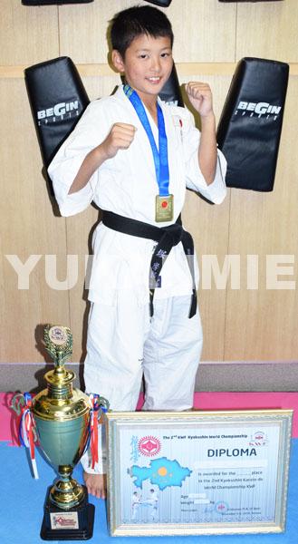 空手で世界大会優勝