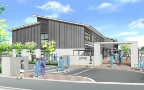 多気中の建設予想図