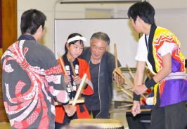 190305明和町で太鼓でドン