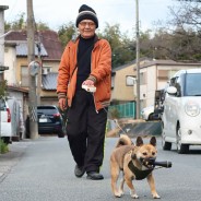 200129愛犬が懐中電灯くわえて散歩